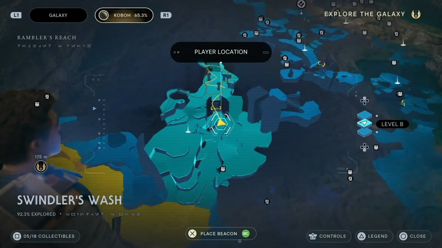 Star Wars Jedi: Emplacements et carte des larmes de Survivor Force