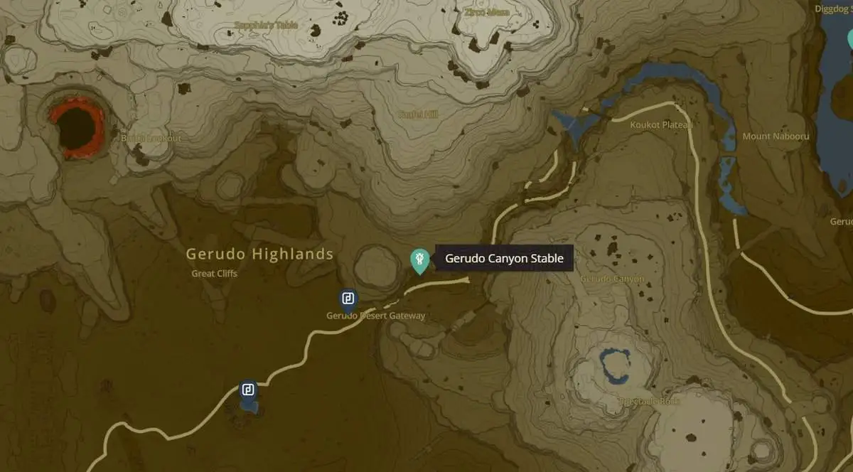 Zelda: Tears Of The Kingdom Emplacements et cartes des écuries