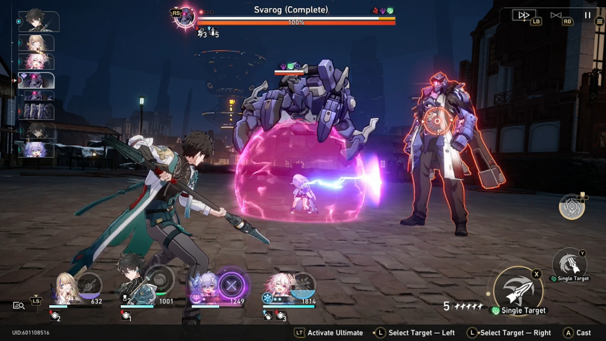 Honkai Star Rail Simulé Universe World 4 Svarog Battle