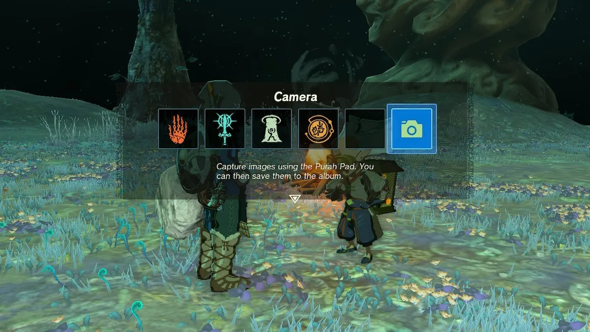 Comment prendre des photos Tears Of The Kingdom Camera