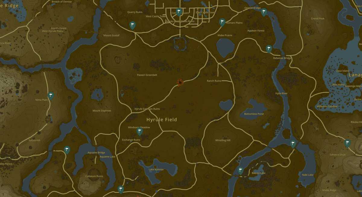 Emplacements et cartes des panneaux Zelda TotK Hudson