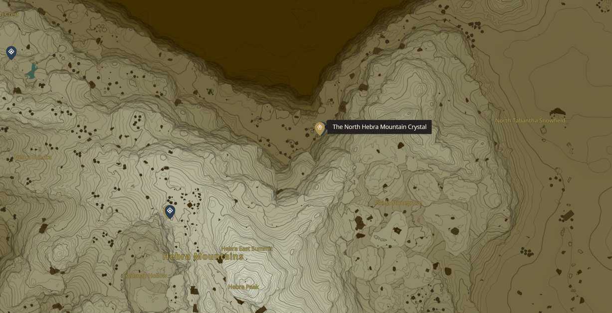 larmes du royaume cristal de montagne de l'hébra du nord