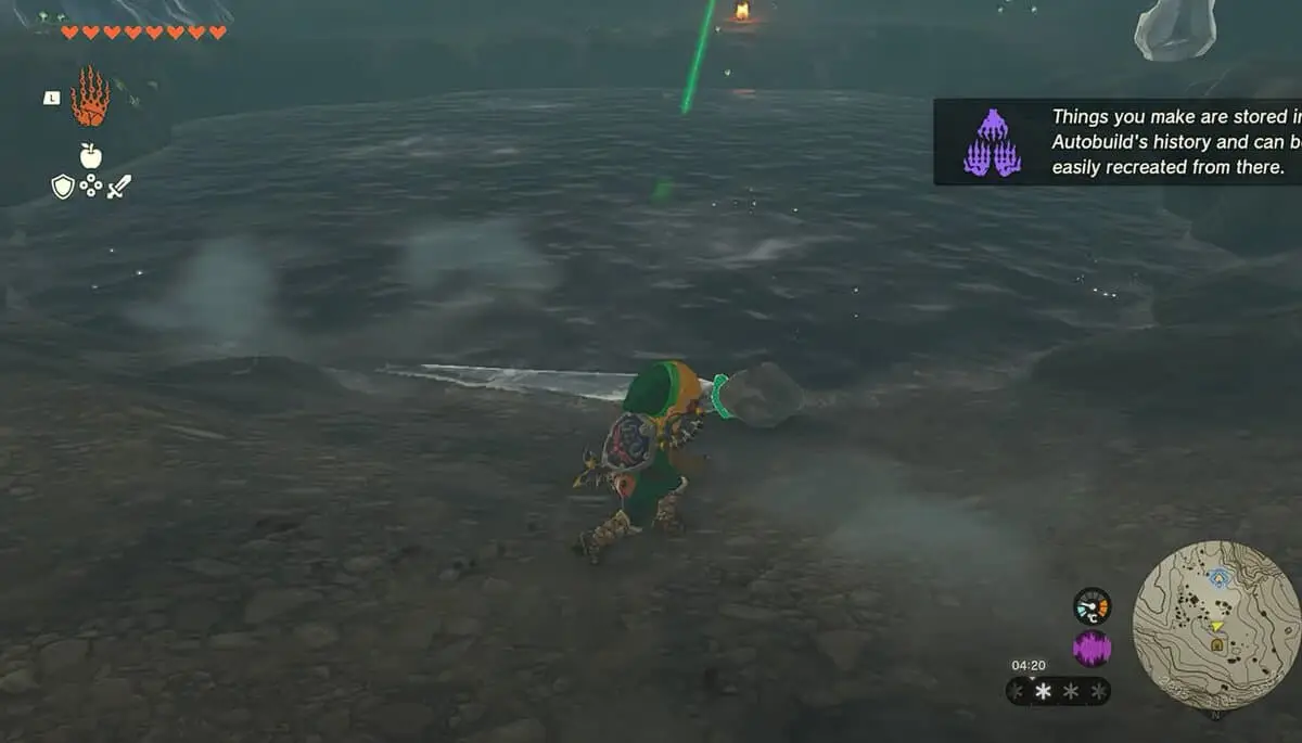 Zelda Tears of the Kingdom Le cristal de la grotte d'Hébra du nord-ouest