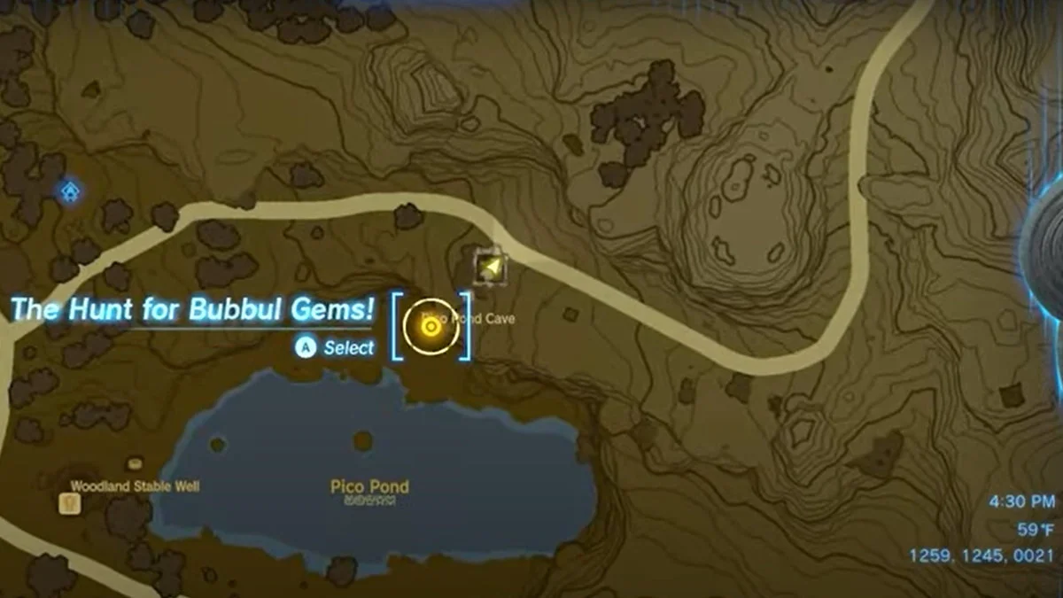 Pico Pond Cave Comment obtenir un masque Bokoblin dans Tears Of The Kingdom Zelda Frog Bubbel Gems