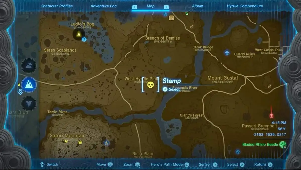 Zelda: Tears Of The Kingdom Emplacements de Lynel