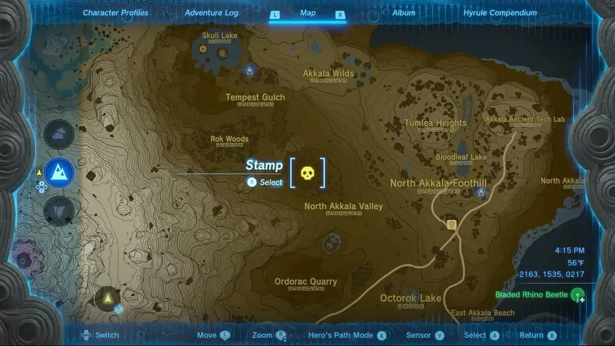 Zelda: Tears Of The Kingdom Emplacements de Lynel