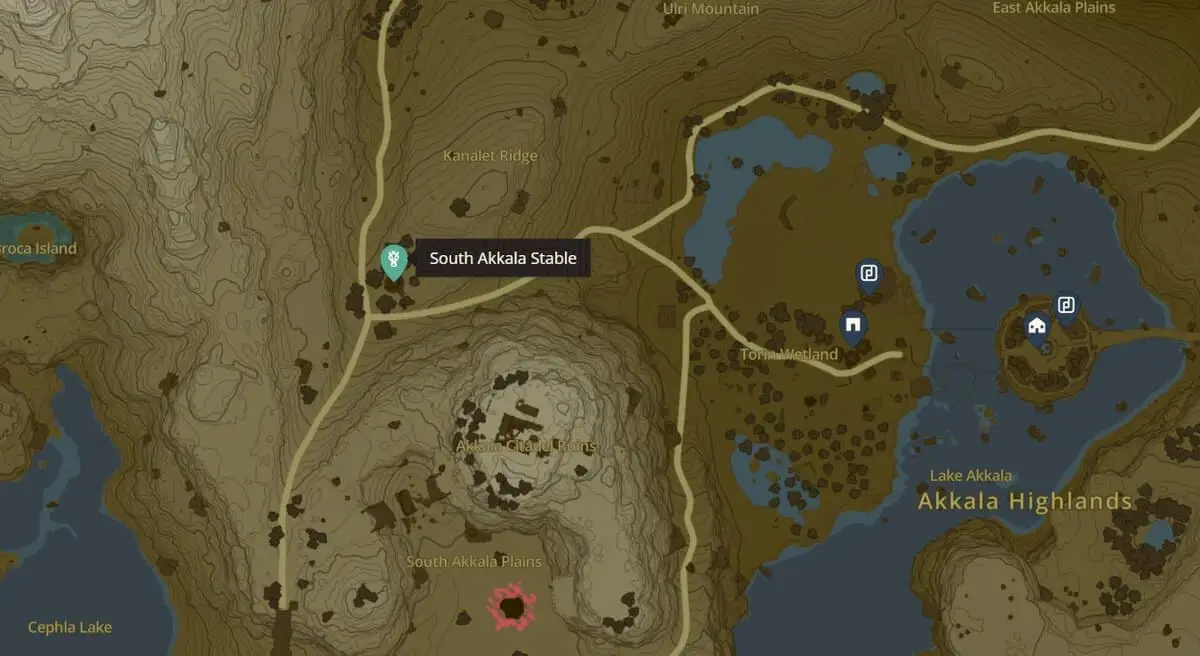 Zelda: Tears Of The Kingdom Emplacements et cartes des écuries