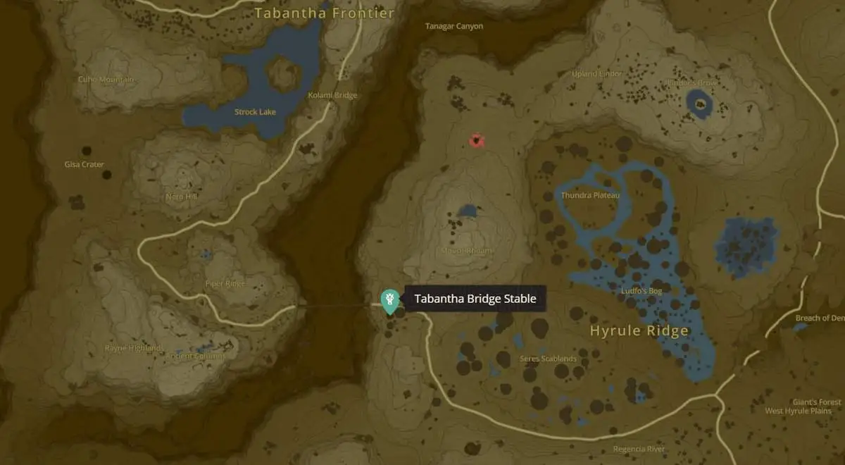 Zelda: Tears Of The Kingdom Emplacements et cartes des écuries