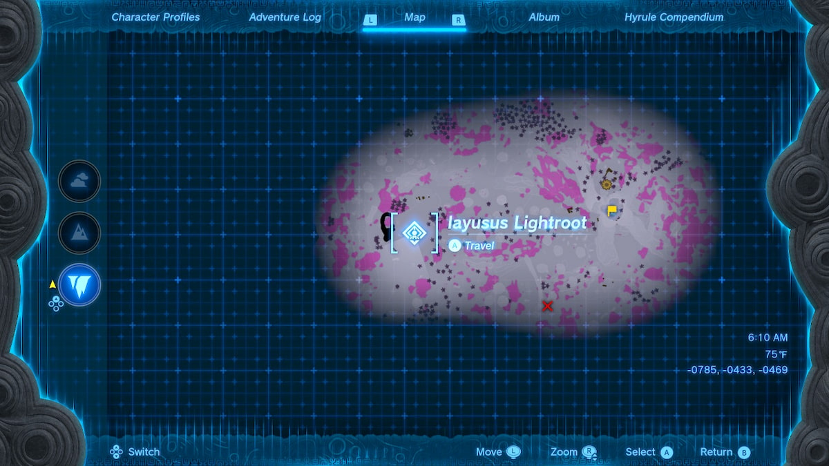 Larmes du Royaume Iayusus Lightroot Carte