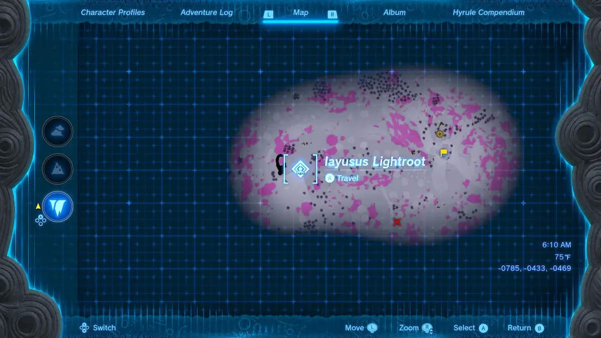 Larmes du Royaume Iayusus Lightroot Carte