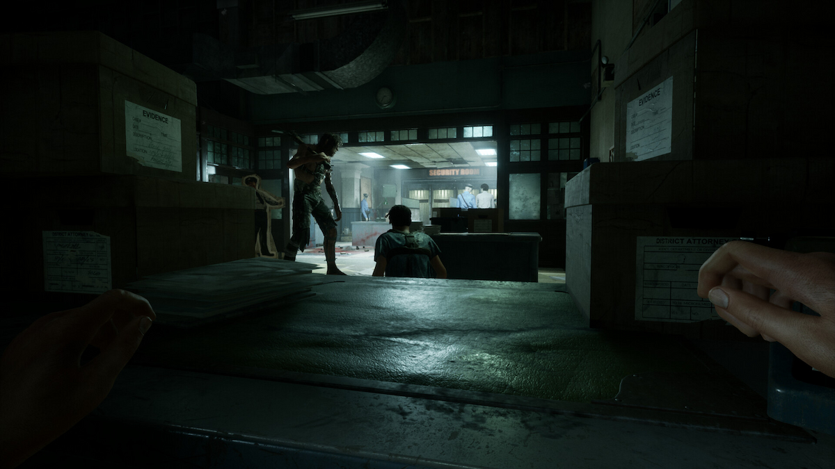 Les joueurs d'Outlast Trials cachés derrière la couverture (1)