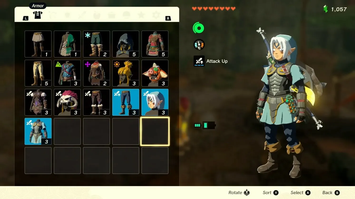 Zelda Tears of the Kingdom meilleurs ensembles d'armures de début de partie