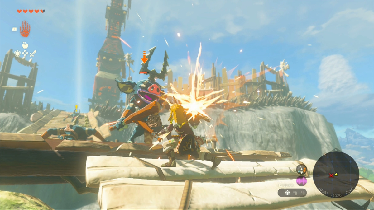 Totk Hyrule Field Skyview Tower Ennemi bokoblin en approche