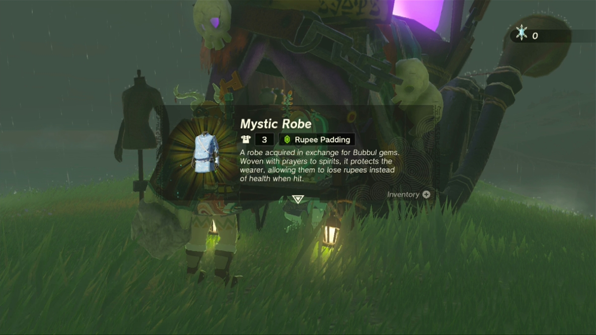 Totk Mystic Armor Kolton remet la robe