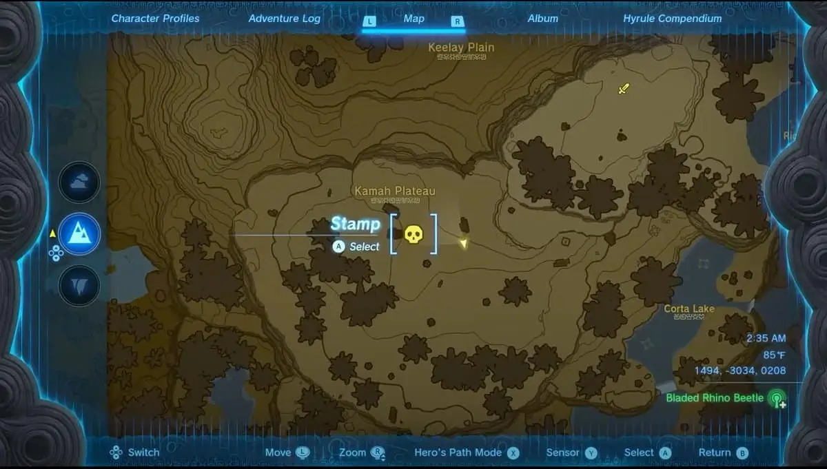 Zelda: Tears Of The Kingdom Emplacements de Lynel
