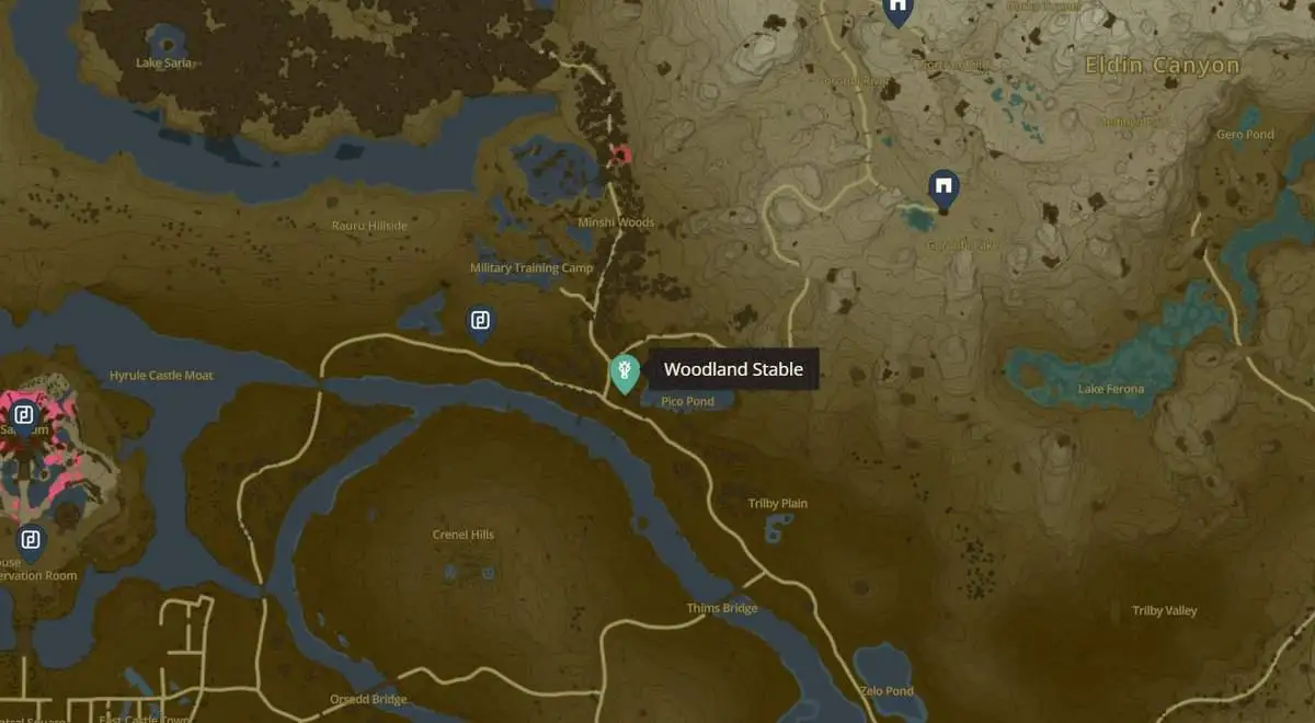 Zelda: Tears Of The Kingdom Emplacements et cartes des écuries
