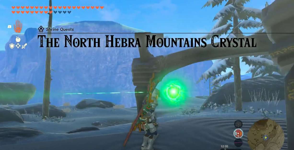 Le cristal de montagne de l'Hébra du Nord - Zelda : Tears Of The Kingdom