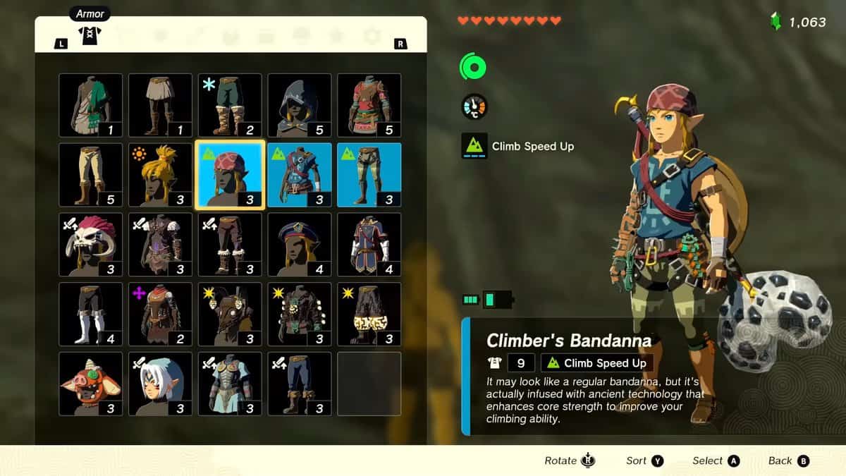 Les Meilleures premières armures de Zelda: Tears Of The Kingdom