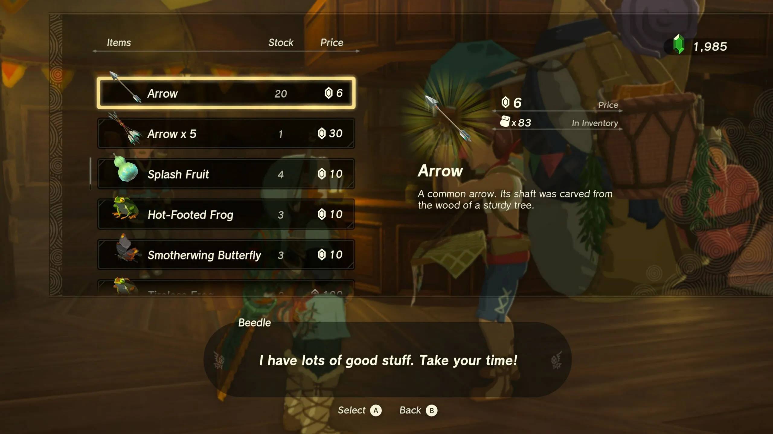 Zelda : Tears Of The Kingdom - Les meilleurs marchands d'Hyrule