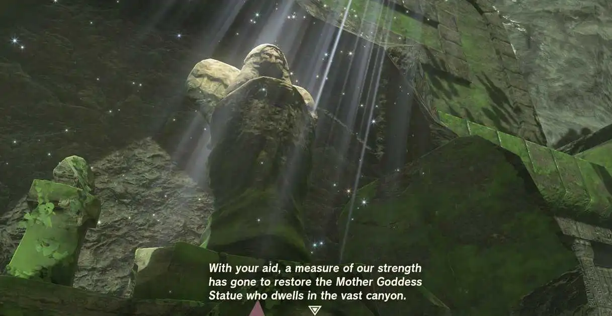 Zelda : Tears Of The Kingdom - Emplacement des statues de déesses