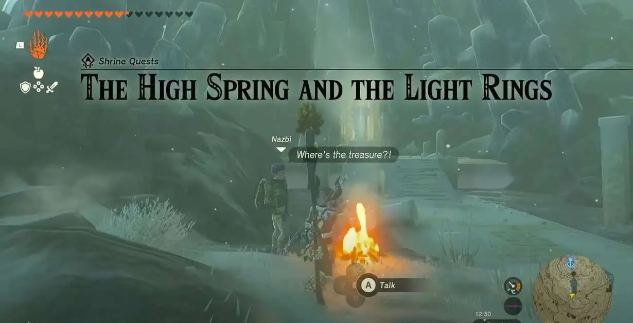 Le haut printemps et les anneaux de lumière - Zelda : Tears Of The Kingdom