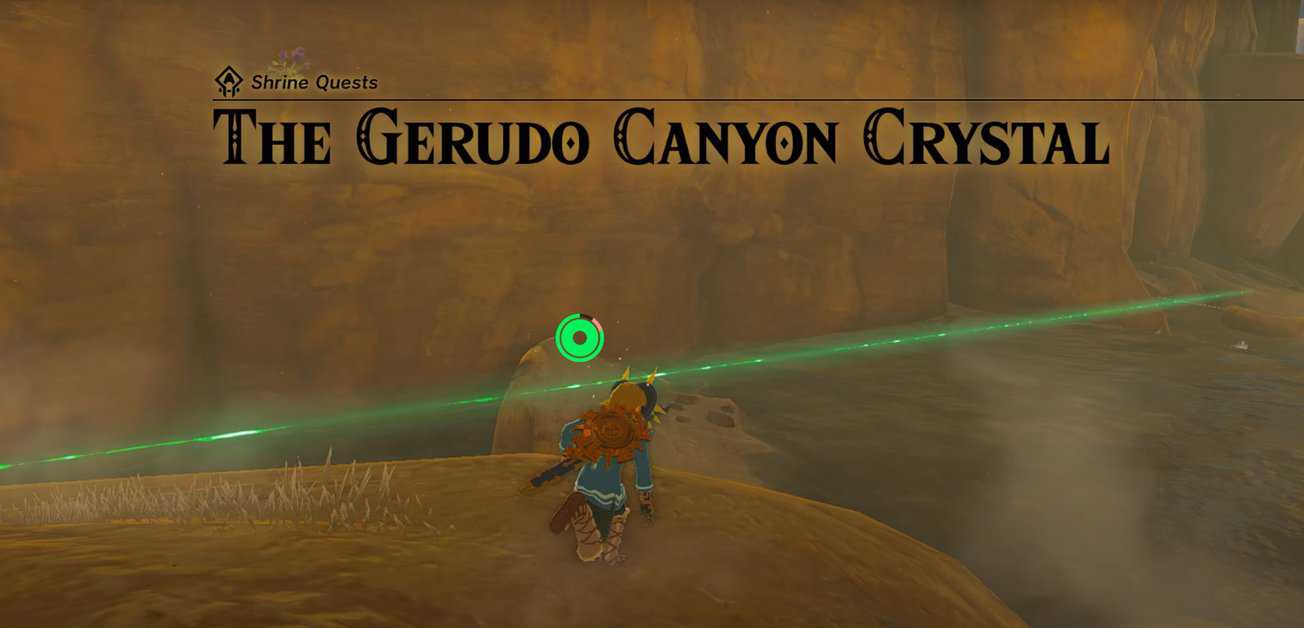 Le cristal du canyon Gerudo - Zelda : Tears Of The Kingdom