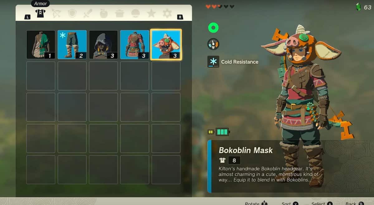 Où trouver le masque Bokoblin dans Zelda: Tears Of The Kingdom