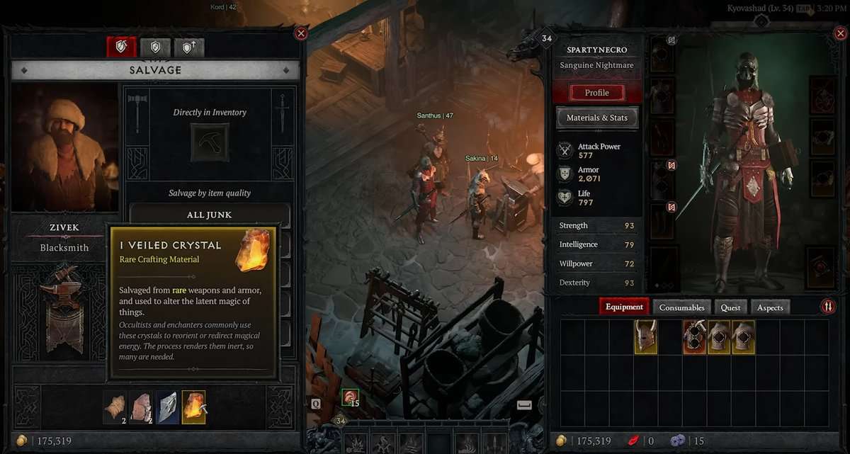 Comment récupérer du matériel et des objets - Diablo 4