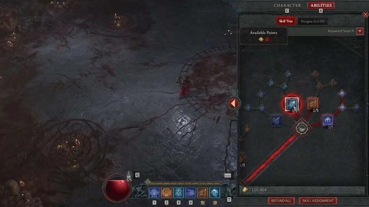 Arbre de compétences du sorcier - Diablo 4