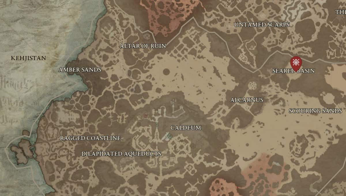 Lieu d'apparition de l'avarice dans Diablo 4