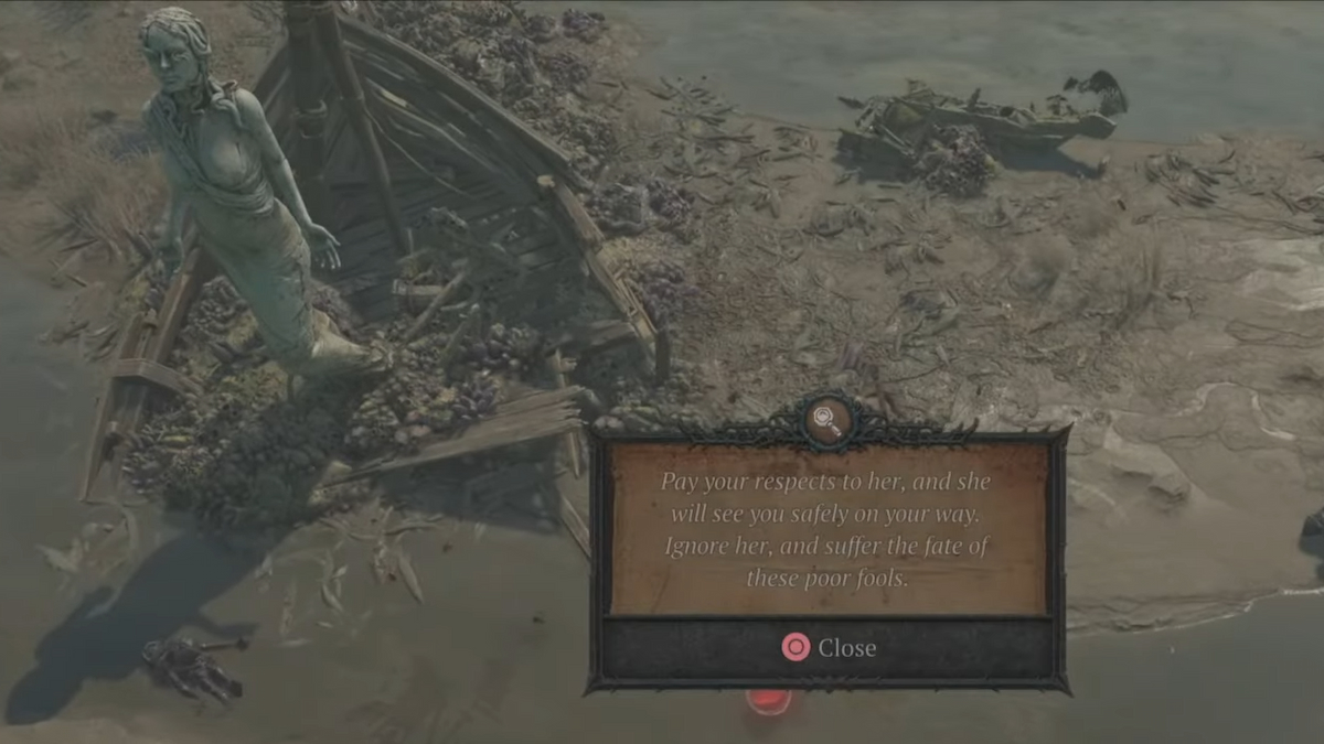 Diablo 4 Note griffonnée à la hâte