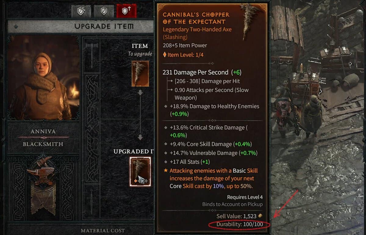 Statistique de durabilité dans Diablo 4