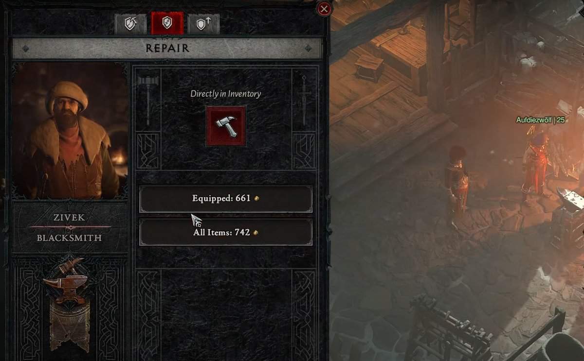 Durabilité des objets - Diablo 4