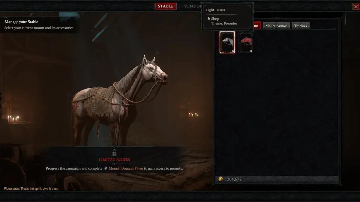 Diablo 4 : Comment obtenir la monture Light Bearer