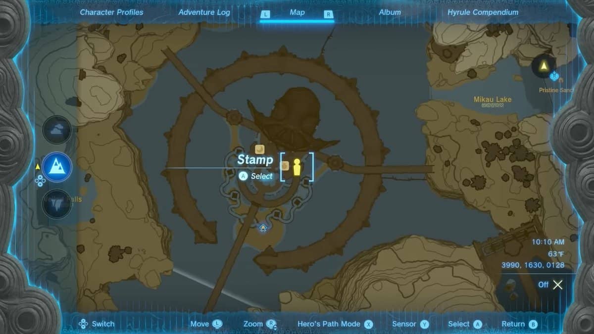 Emplacement du trident Lightscale dans Zelda TotK