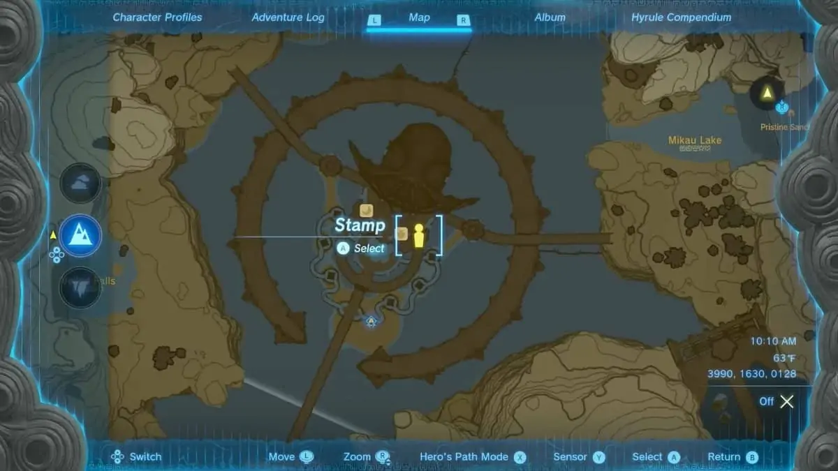 Emplacement du trident Lightscale dans Zelda TotK