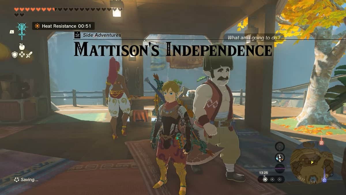 Indépendance de Mattison - Zelda : Tears Of The Kingdom