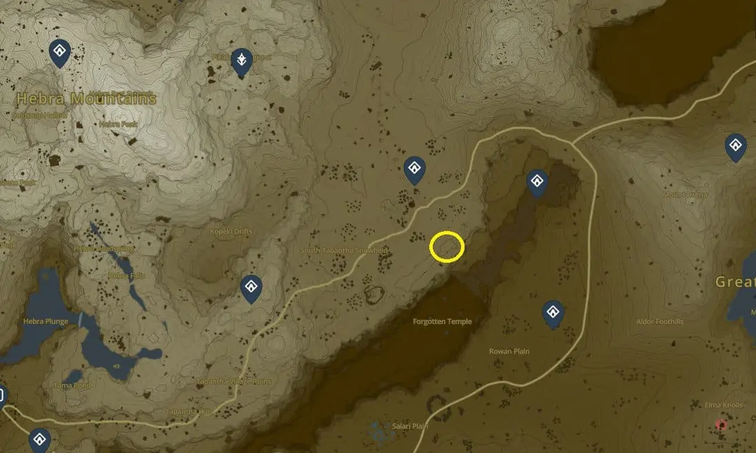 Recherchez l'emplacement 4 de Kotlin dans Tears of the Kingdom