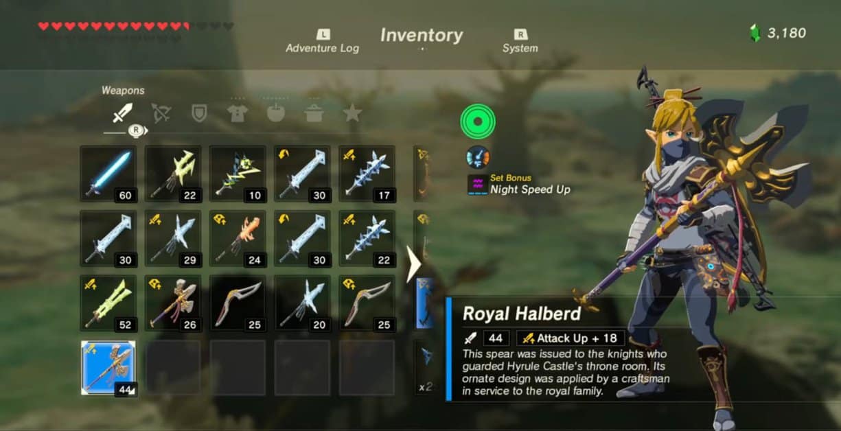 Hallebarde royale - Zelda : Tears Of The Kingdom