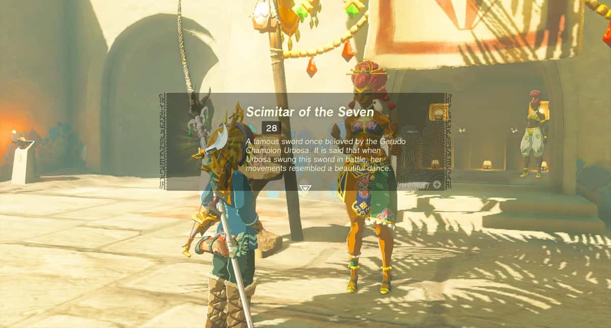 Comment obtenir le cimeterre des sept - Zelda : Tears Of The Kingdom