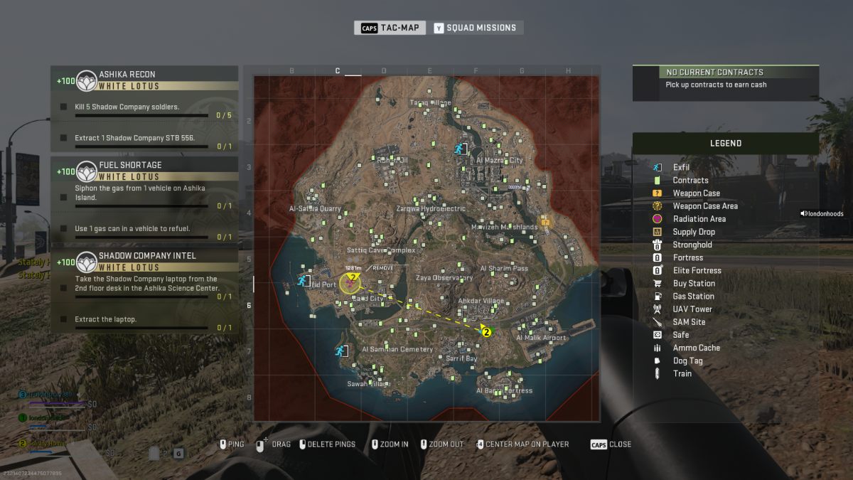 Sources du chimiste Warzone DMZ