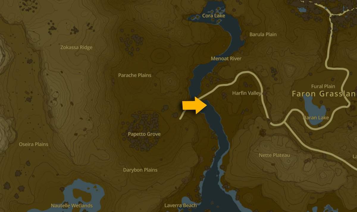 Lieu de quête de Brince Peace à Faron dans Tears of the Kingdom