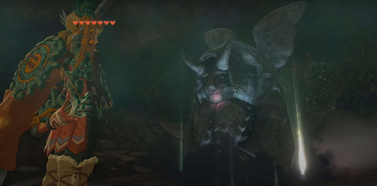 Négocier avec la statue - Zelda : Tears Of The Kingdom