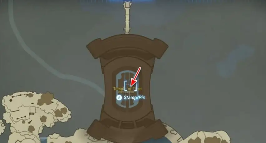 Légende de l'emplacement de Great Sky Island dans Tears of the Kingdom