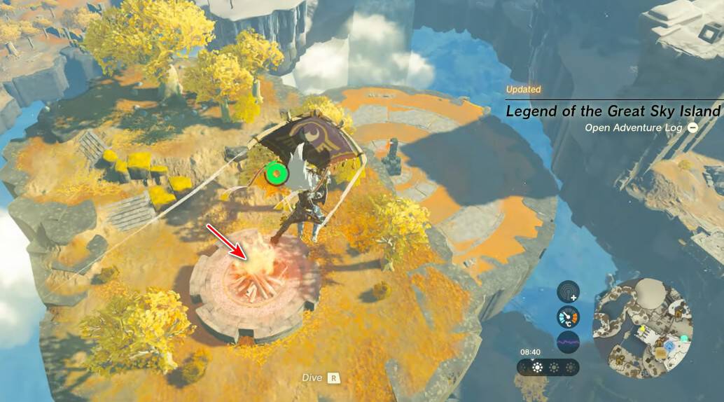 Légende de l'île du Grand Ciel - Zelda : Tears Of The Kingdom