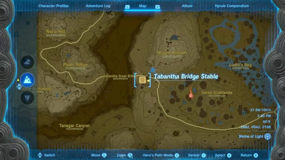Emplacement de la quête White Goats Gone Missing dans Tears of the Kingdom
