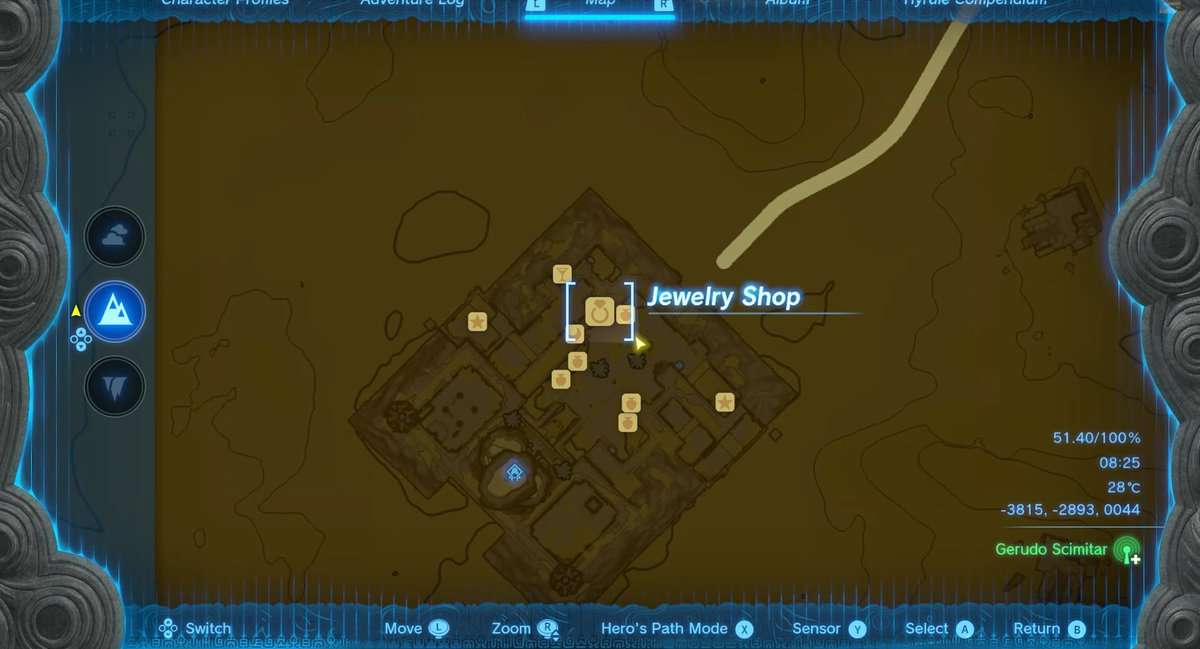 L'emplacement de la quête du propriétaire manquant dans Zelda TotK