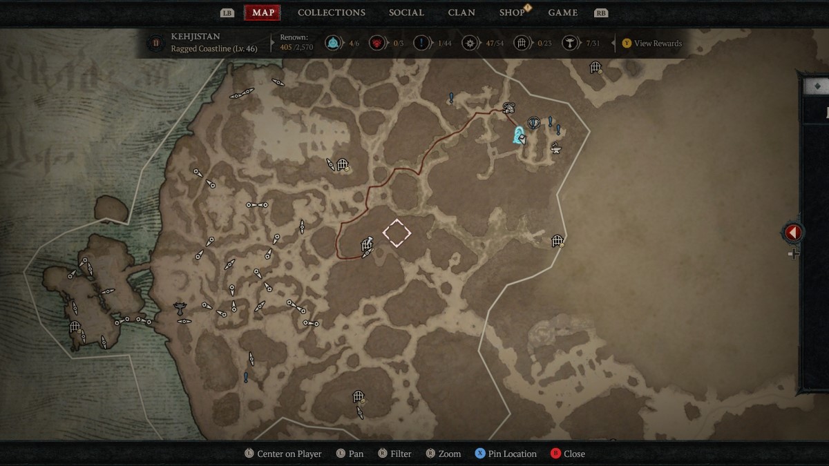 Où trouver la grotte d'Uldur dans Diablo 4 Directions