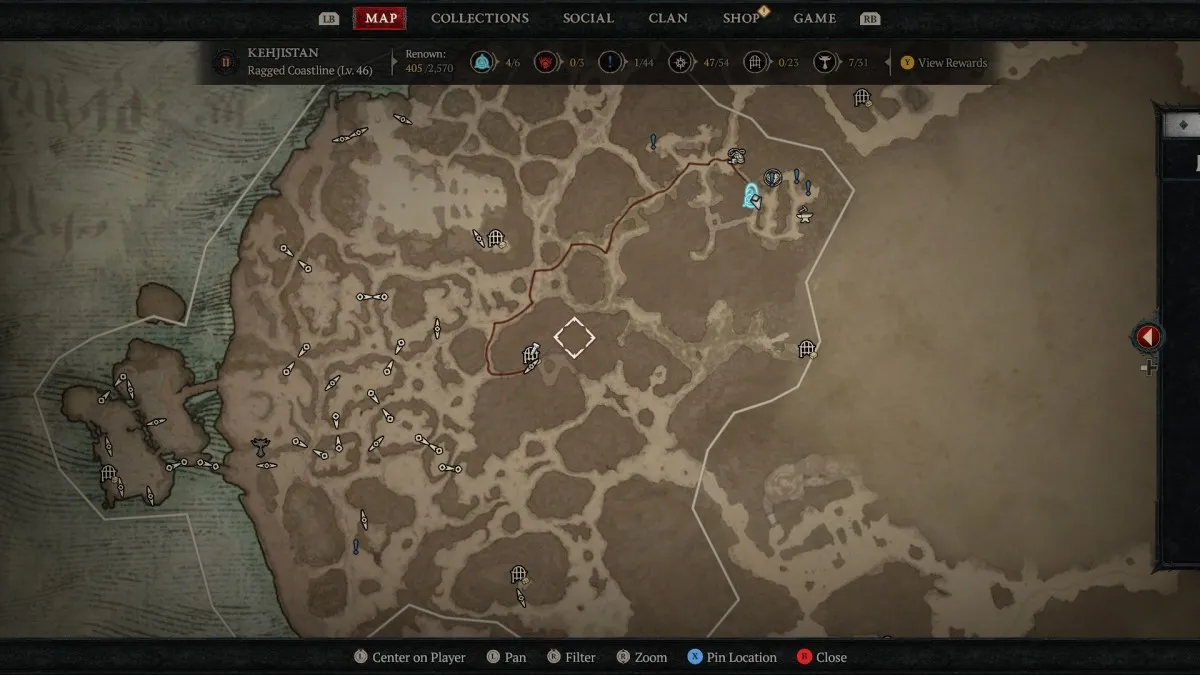 Où trouver la grotte d'Uldur dans Diablo 4 Directions