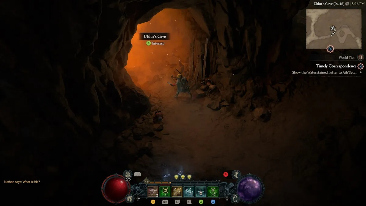 Où trouver la grotte d'Uldur dans l'entrée de Diablo 4